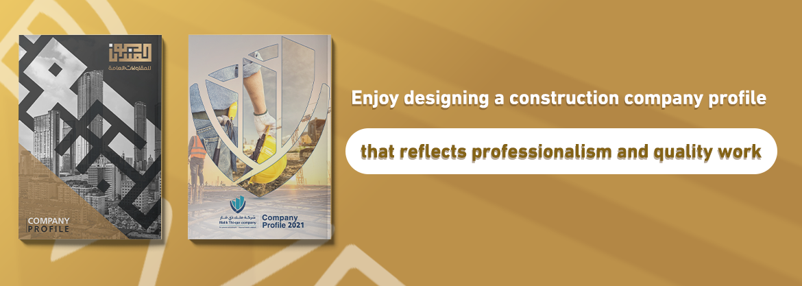 Enjoy designing a construction company profile that reflects professionalism and quality work
